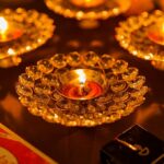 Akhand Diya Decorative Brass Crystal Oil Lamp