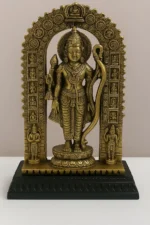 Golden Polyresin Handcrafted Shri Ram Statue with Bow and Arrow - Image 2